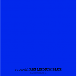 supergel R83 MEDIUM BLUE Feuille 0.61 x 0.50m