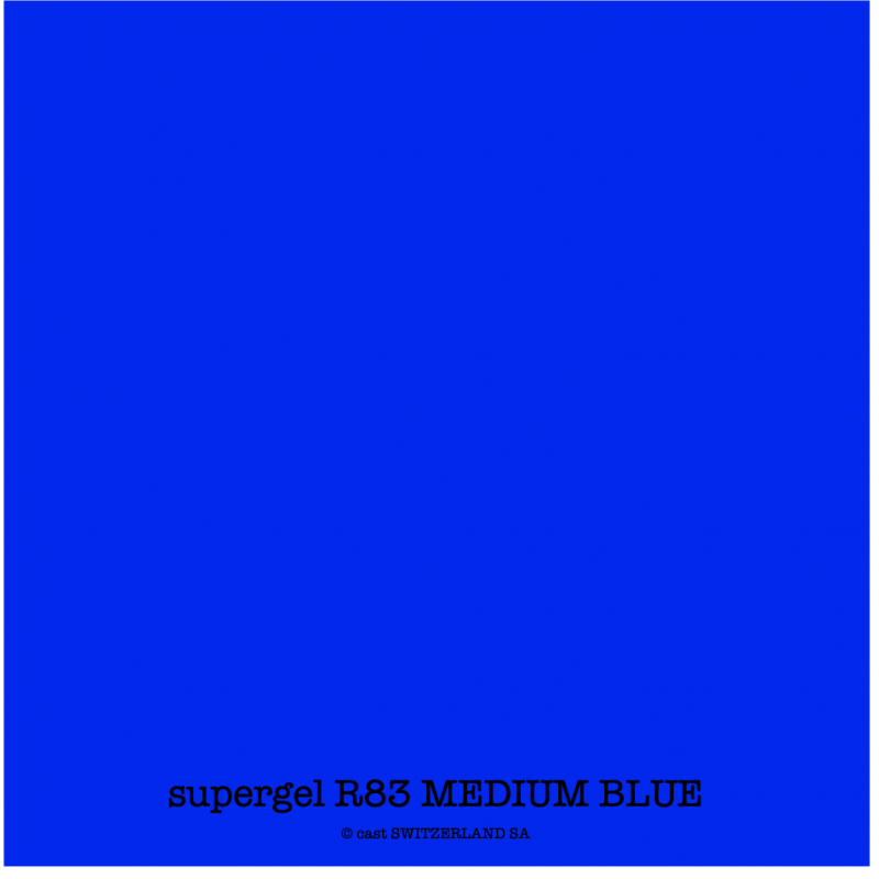 supergel R83 MEDIUM BLUE Bogen 0.61 x 0.50m