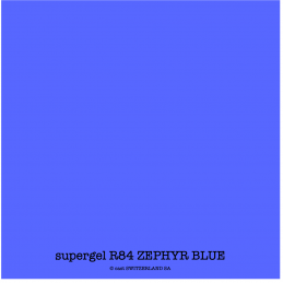 supergel R84 ZEPHYR BLUE Bogen 0.61 x 0.50m