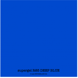supergel R85 DEEP BLUE Bogen 0.61 x 0.50m