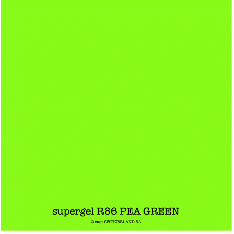 supergel R86 PEA GREEN Feuille 0.61 x 0.50m