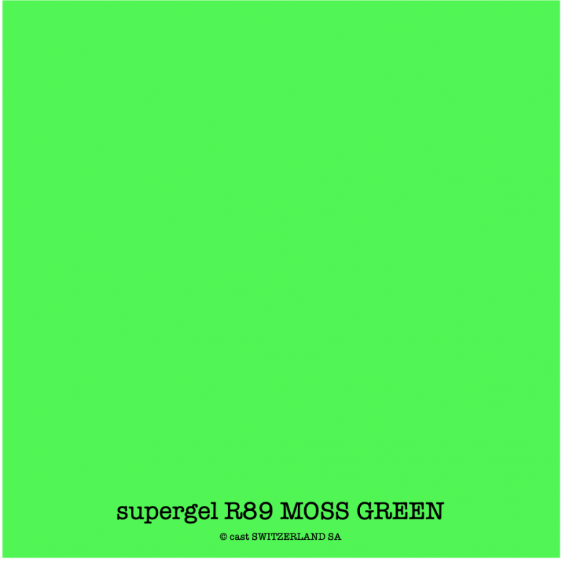 supergel R89 MOSS GREEN Feuille 0.61 x 0.50m