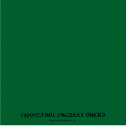 supergel R91 PRIMARY GREEN Feuille 0.61 x 0.50m