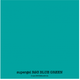 supergel R93 BLUE GREEN Feuille 0.61 x 0.50m