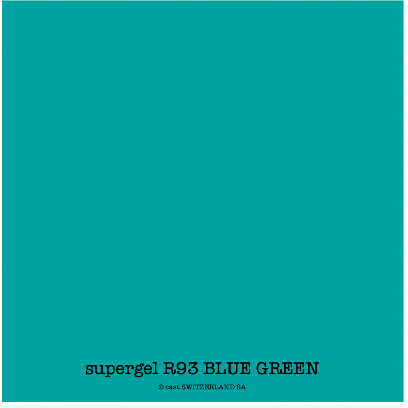 supergel R93 BLUE GREEN Feuille 0.61 x 0.50m