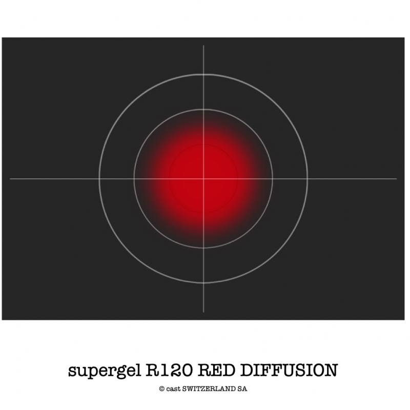 supergel R120 RED DIFFUSION Feuille 0.61 x 0.50m