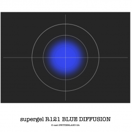 supergel R121 BLUE DIFFUSION Feuille 0.61 x 0.50m
