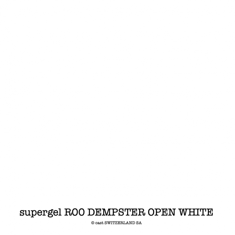 supergel R00 DEMPSTER OPEN WHITE Rolle 0.61 x 7.62m