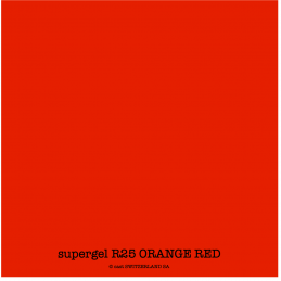 supergel R25 ORANGE RED Rouleau 0.61 x 7.62m