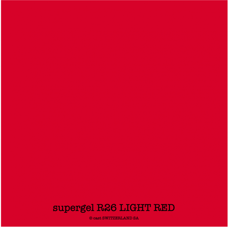 supergel R26 LIGHT RED Rolle 0.61 x 7.62m