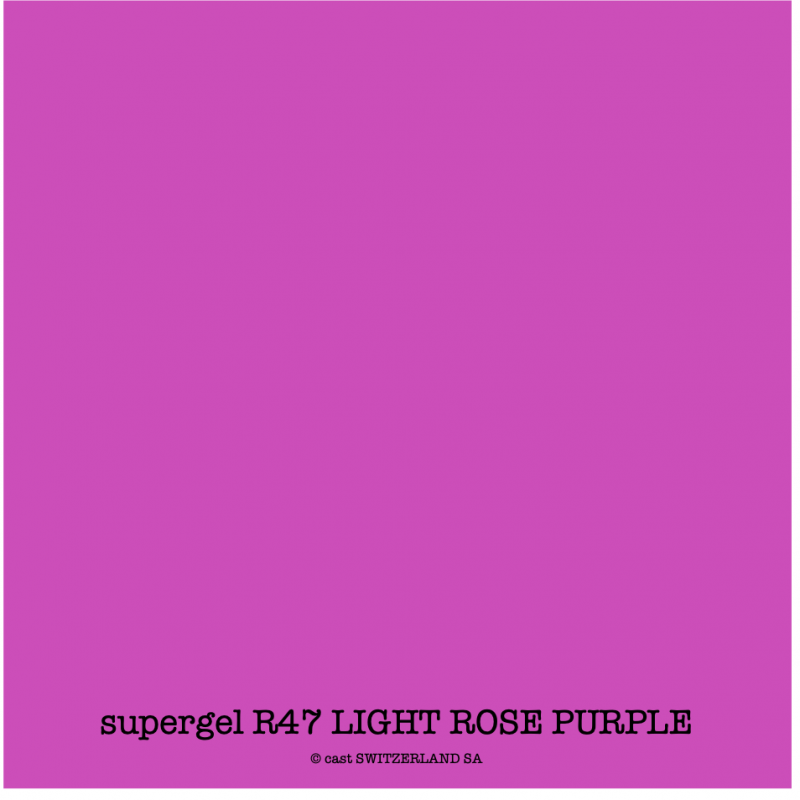 supergel R47 LIGHT ROSE PURPLE Rouleau 0.61 x 7.62m