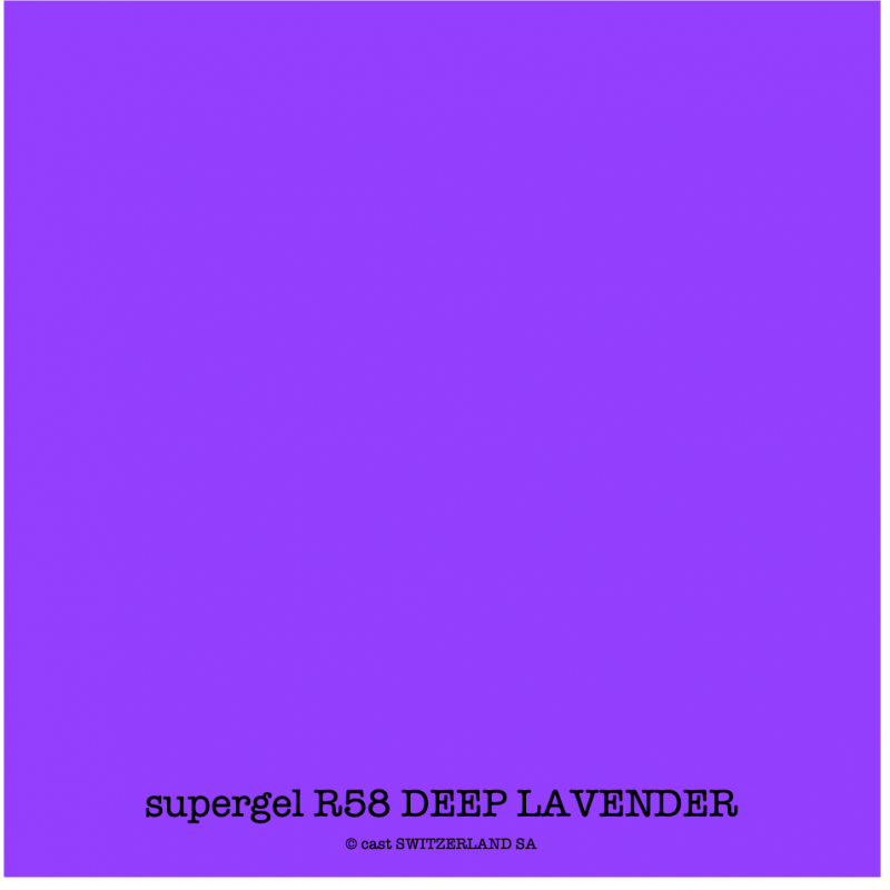 supergel R58 DEEP LAVENDER Rouleau 0.61 x 7.62m