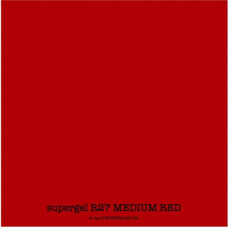 supergel R27 MEDIUM RED Bogen 0.61 x 0.50m