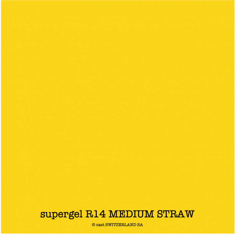 supergel R14 MEDIUM STRAW Feuille 0.61 x 0.50m