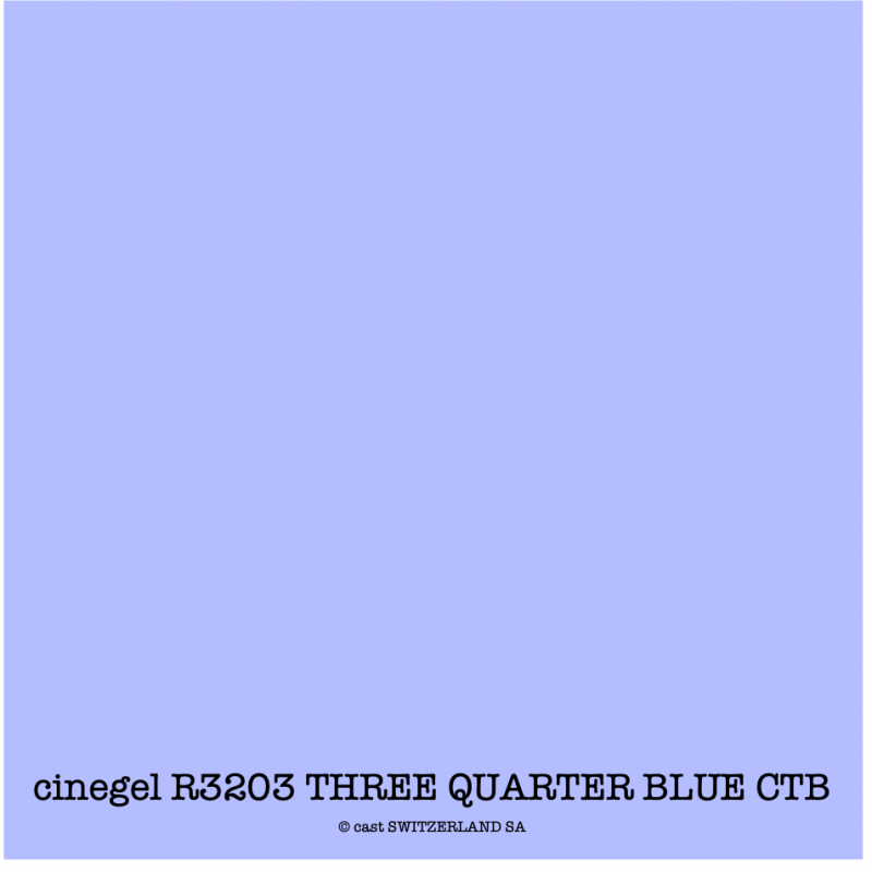 cinegel R3203 THREE QUARTER BLUE CTB Feuille 1.22 x 0.50m
