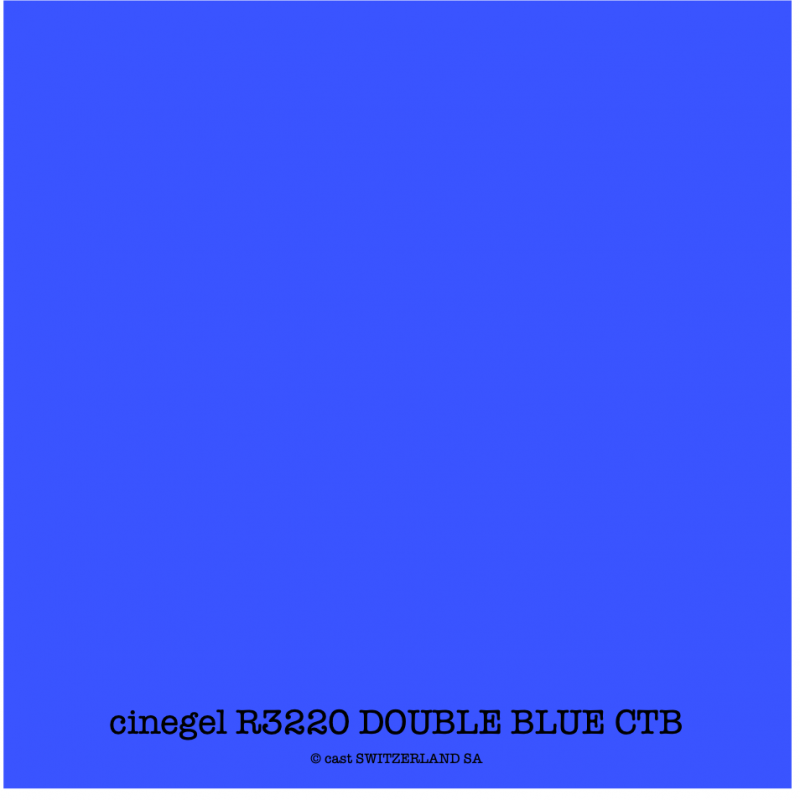 cinegel R3220 DOUBLE BLUE CTB Feuille 1.22 x 0.50m