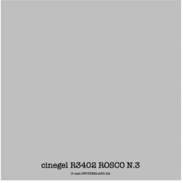 cinegel R3402 ROSCO N.3 Feuille 1.22 x 0.50m