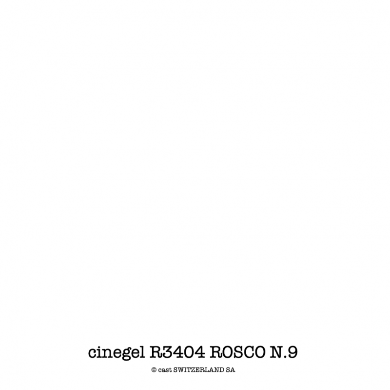 cinegel R3404 ROSCO N.9 Feuille 1.22 x 0.50m