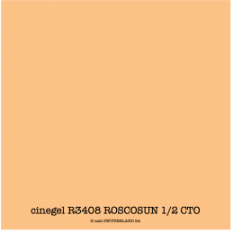 cinegel R3408 ROSCOSUN 1/2 CTO Bogen 1.22 x 0.50m