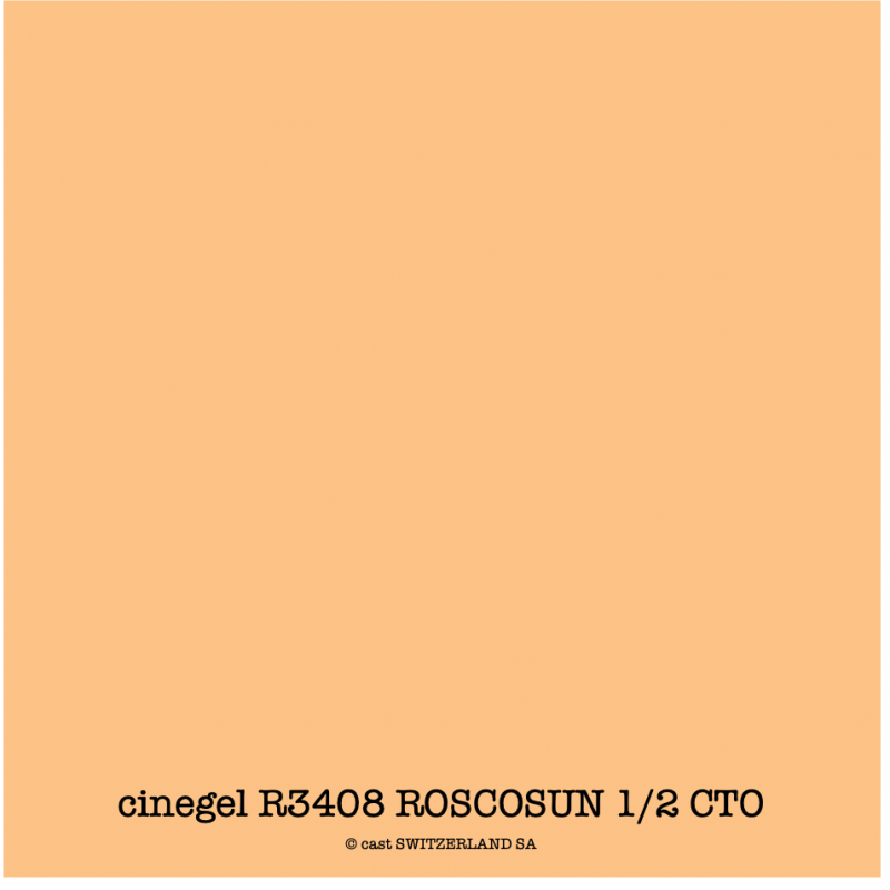 cinegel R3408 ROSCOSUN 1/2 CTO Bogen 1.22 x 0.50m