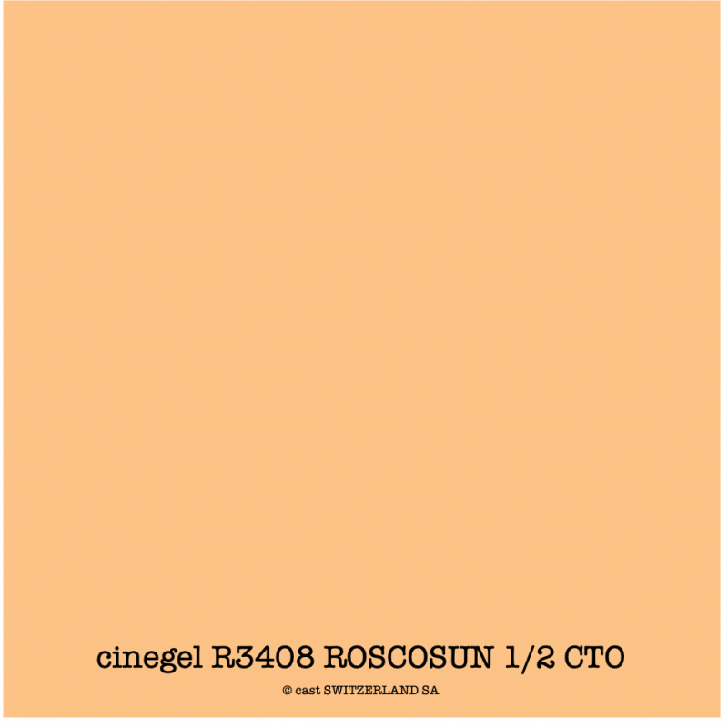 cinegel R3408 ROSCOSUN 1/2 CTO Feuille 1.22 x 0.50m