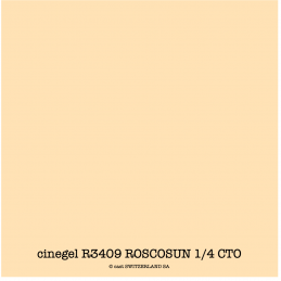cinegel R3409 ROSCOSUN 1/4 CTO Feuille 1.22 x 0.50m