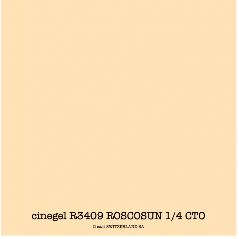 cinegel R3409 ROSCOSUN 1/4 CTO Feuille 1.22 x 0.50m