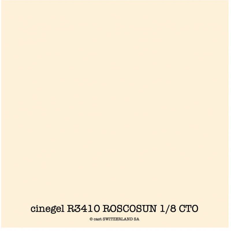 cinegel R3410 ROSCOSUN 1/8 CTO Bogen 1.22 x 0.50m