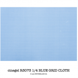 cinegel R3073 1/4 BLUE GRID CLOTH Rolle 1.52 x 6.10m