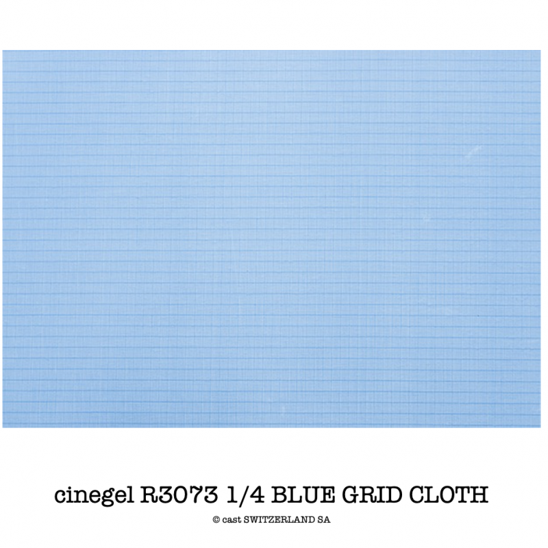 cinegel R3073 1/4 BLUE GRID CLOTH Rouleau 1.52 x 6.10m