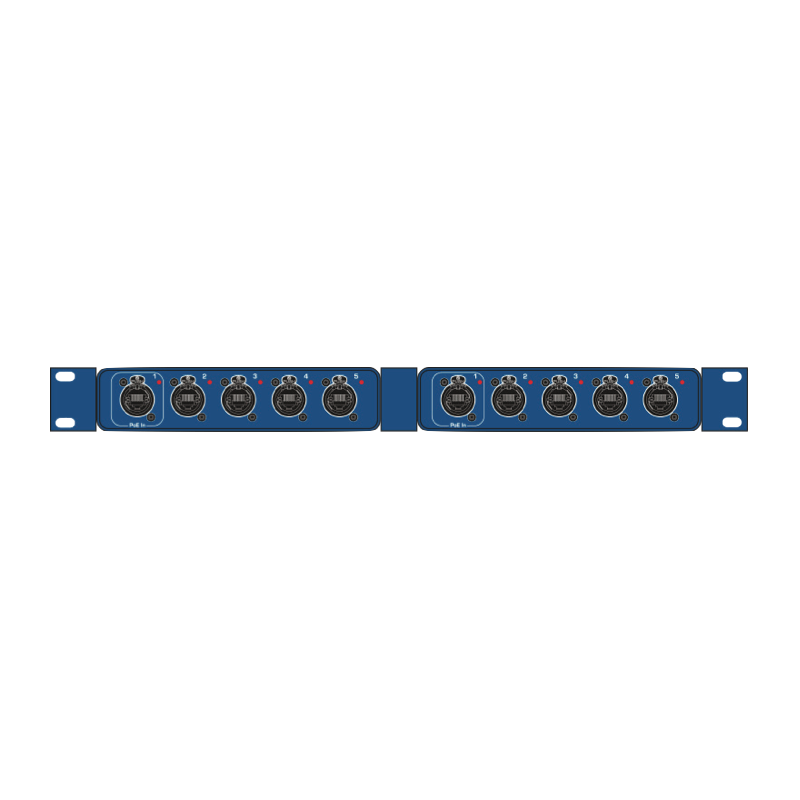 RackMount Kit 1HE, MEDIUM, SINGLE Passend für 02x GBS Mini, blau