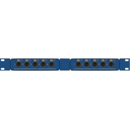 RackMount Kit 1HE, SMALL, DUAL Passend für 02x IQ Mini, Opto Splitter Mini oder FOH Friend, blau