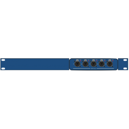 RackMount Kit 1HE, SMALL, SINGLE Passend für 01x IQ Mini, Opto Splitter Mini oder FOH Friend, blau