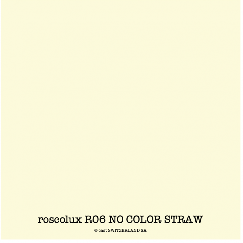 roscolux R06 NO COLOR STRAW Rolle 1.22 x 7.62m