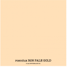 roscolux R08 PALE GOLD Rouleau 1.22 x 7.62m