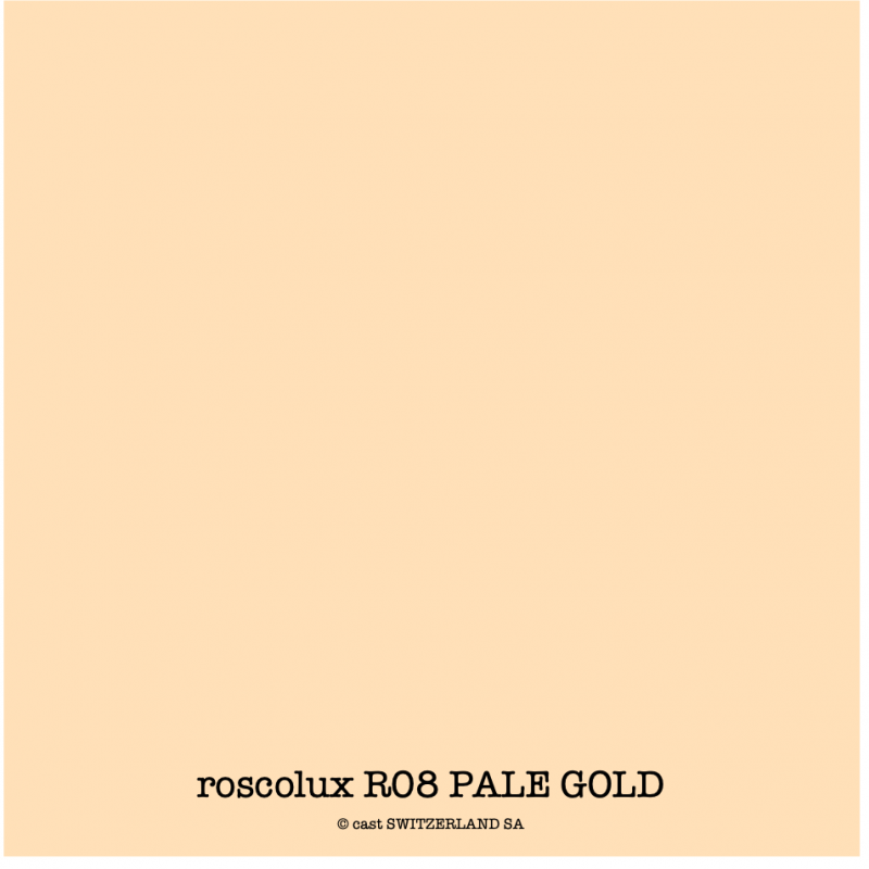 roscolux R08 PALE GOLD Rolle 1.22 x 7.62m