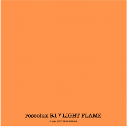 roscolux R17 LIGHT FLAME Rouleau 1.22 x 7.62m
