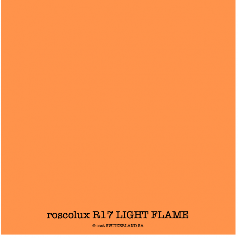 roscolux R17 LIGHT FLAME Rouleau 1.22 x 7.62m