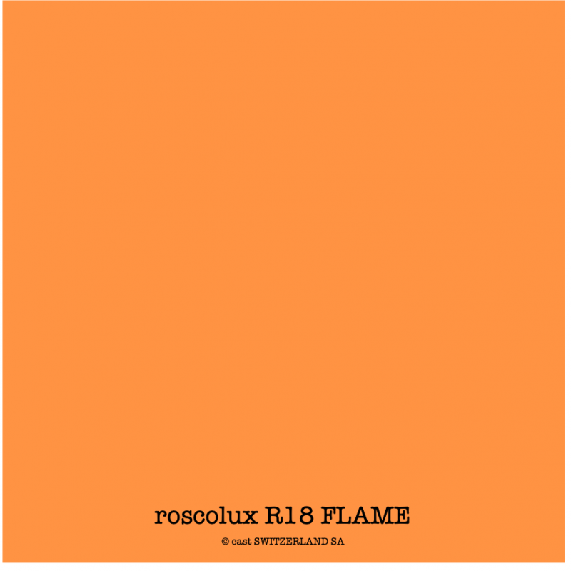 roscolux R18 FLAME Rouleau 1.22 x 7.62m