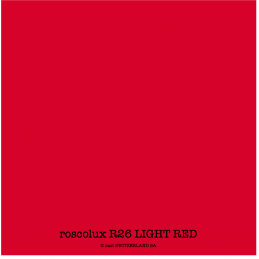 roscolux R26 LIGHT RED Rolle 1.22 x 7.62m
