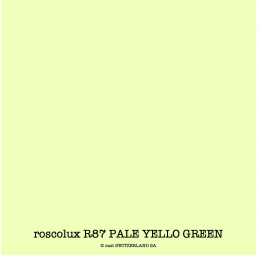 roscolux R87 PALE YELLO GREEN Rouleau 1.22 x 7.62m