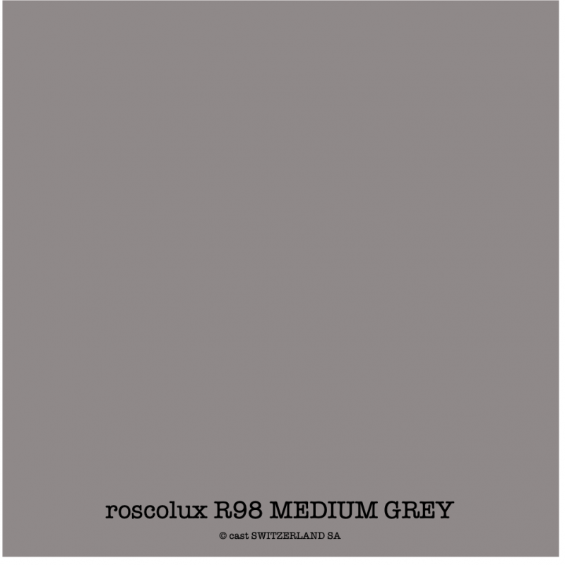 roscolux R98 MEDIUM GREY Rouleau 1.22 x 7.62m