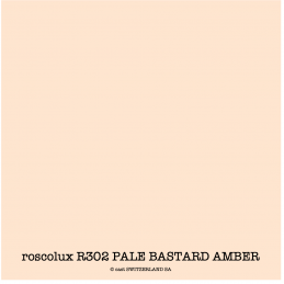 roscolux R302 PALE BASTARD AMBER Rouleau 1.22 x 7.62m