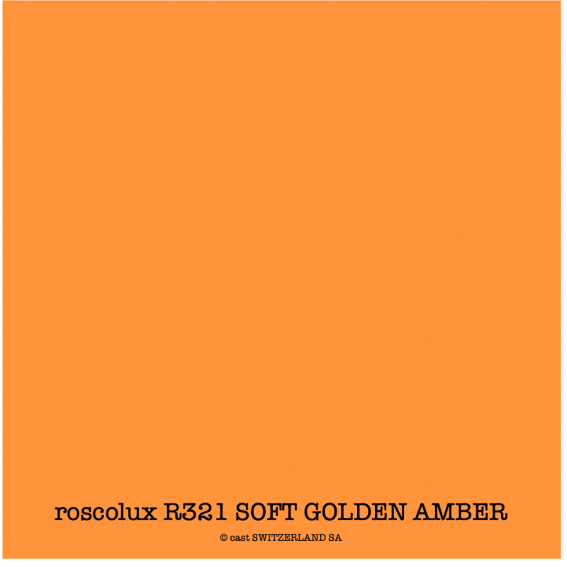 roscolux R321 SOFT GOLDEN AMBER Rouleau 1.22 x 7.62m