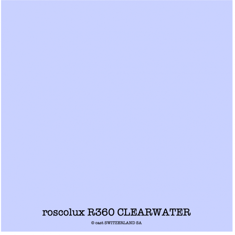 roscolux R360 CLEARWATER Rouleau 1.22 x 7.62m