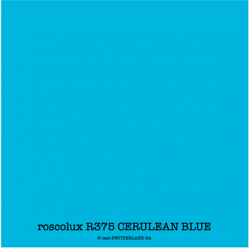 roscolux R375 CERULEAN BLUE Rolle 1.22 x 7.62m