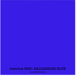 roscolux R381 BALDASSARI BLUE Rouleau 1.22 x 7.62m
