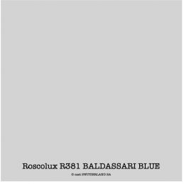 Roscolux R381 BALDASSARI BLUE Rouleau 1.22 x 7.62m