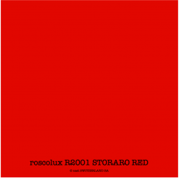 roscolux R2001 STORARO RED Rouleau 1.22 x 7.62m