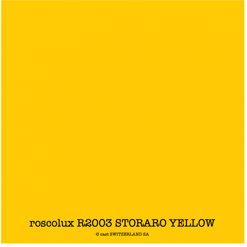 roscolux R2003 STORARO YELLOW Rouleau 1.22 x 7.62m